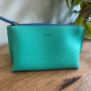 La Mer Aqua Blue Cosmetic Bag